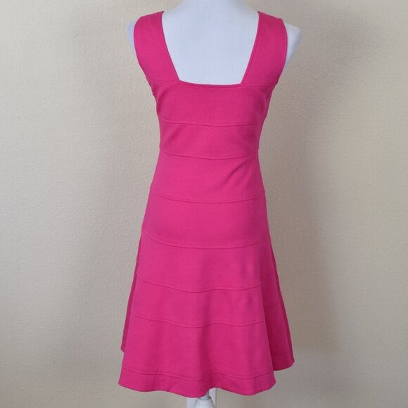 Trina Turk Nikola Ponte Knit Fit and Flare Dress 4 - Picture 6 of 9